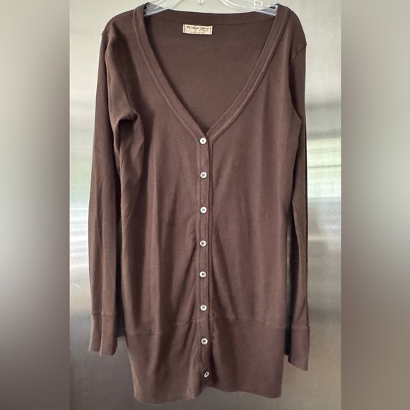 Michael Stars Brown Cotton Cardigan. One Size Fits Most. Great Condition. - Picture 1 of 4